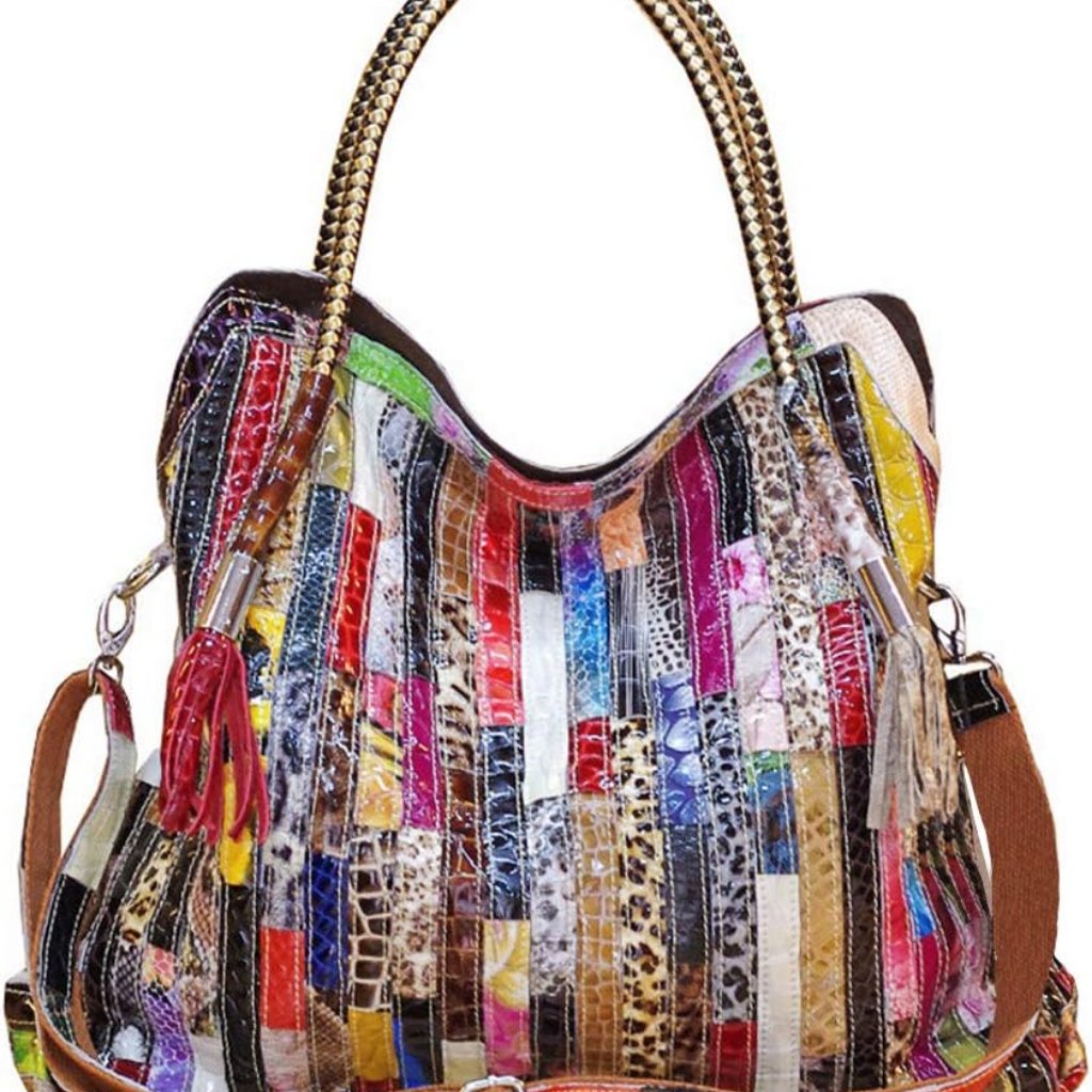 Women Multicolor Satchel Tote Shoulder Bag Purses Handbags